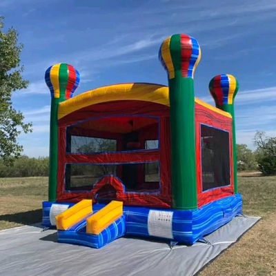 CE/EN71/EN14960 Certificato Rainbow gonfiabile Balloon ad aria calda Casa rimbalzo Castello per bambini