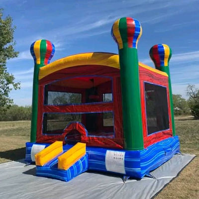 CE/EN71/EN14960 Certificato Rainbow gonfiabile Balloon ad aria calda Casa rimbalzo Castello per bambini