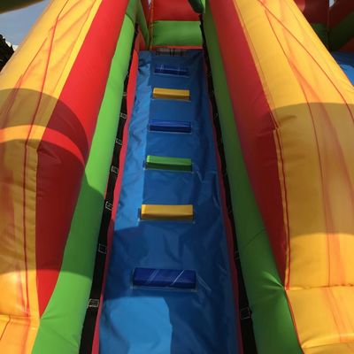 Occasione commerciale Dimensioni personalizzate Palma gonfiabile Single Wide Slide con piscina