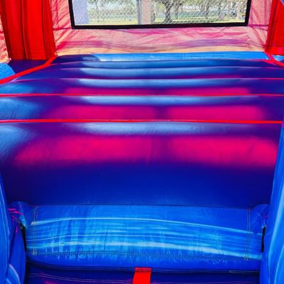 Logo del cliente Letto per bambini in PVC Stella blu Casa gonfiabile a rimbalzo Castello a saltare in affitto