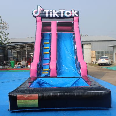 Vivi il divertimento con lo scivolo d'acqua gonfiabile Tiktok e il noleggio commerciale della piscina d'acqua