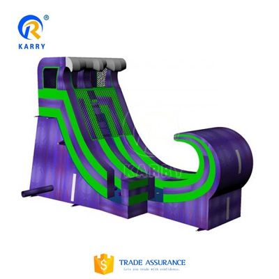 Divertimento in famiglia Garantito Giardino gonfiabile scivolo d'acqua con piscina d'acqua e scivolo largo