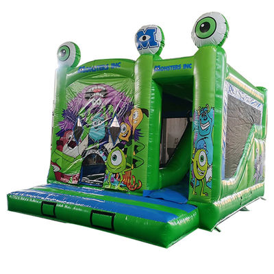 PORTABLE 18ft Monsters Inc. Casa gonfiabile con scivolo asciutto e piccoli ostacoli