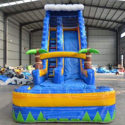 Slide d'acqua gonfiabile di grado commerciale da 36 piedi con piscina d'acqua