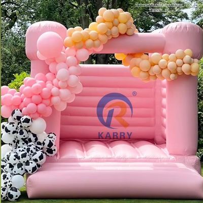 PORTABLE Attraente Nozze Trampolini gonfiabili 2024 Castello con fiori decorativi