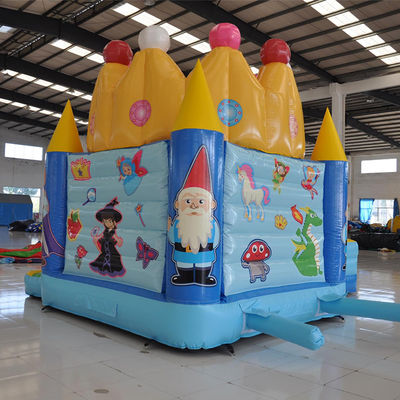 Festa di compleanno della principessa Castello gonfiabile con scivolo e telai in PVC da 0,55 mm