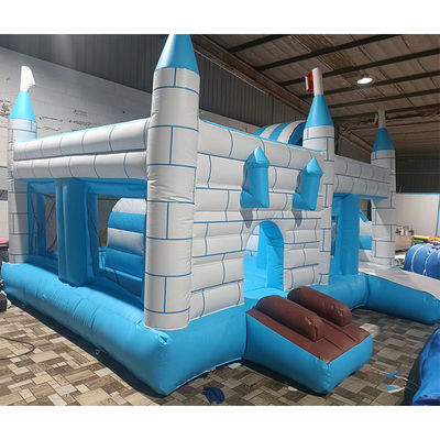 Ultimo Popolare ostacolo gonfiabile castello casa combo interior slide per affitto di partito