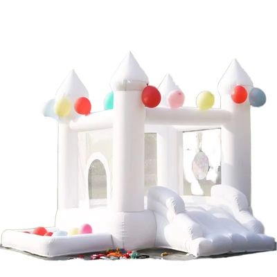 CE/EN71/EN14960 Bouncer gonfiabile bianco in PVC unisex certificato per parchi giochi e feste