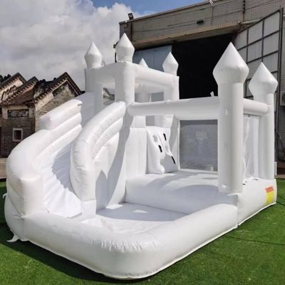 CE/EN71/EN14960 Bouncer gonfiabile bianco in PVC unisex certificato per parchi giochi e feste