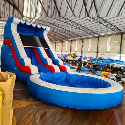 Stampa digitale scivolo acquatico piscina scivolo acquatico gonfiabile commerciale per giardino per bambini