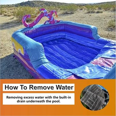 Slide idraulico gonfiabile unisex da 28 piedi con piscina e soffiatore Combinazione Bounce House Wet/Dry