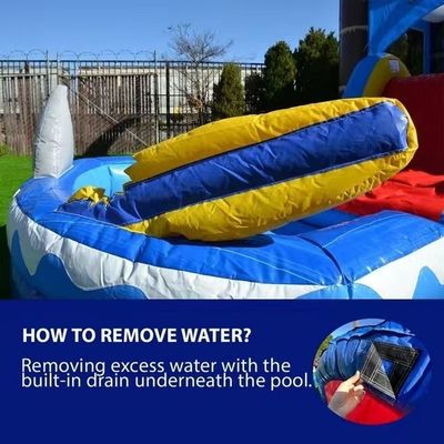 Blower inclusa, rinforzo a doppio strato, PVC, scivolo ad acqua gonfiabile con parete di arrampicata
