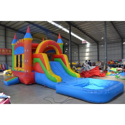 Certificato CE Bambini Commerciale gonfiabile salto casa rimbalzo con scivolo e piscina