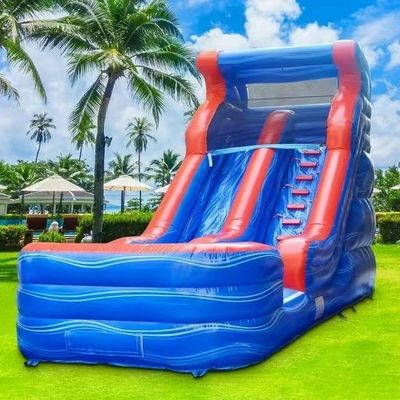 Parco di divertimenti per bambini Grandi scivoli gonfiabili giocattolo con piscina dimensioni personalizzate