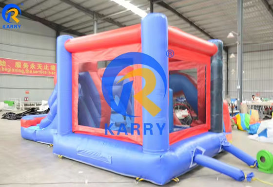 Spiderman Castle Slide Combo con piscina nel Commercial Inflatable Amusement Park