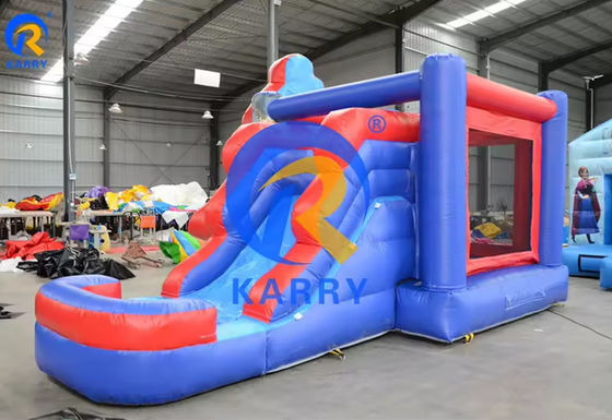 Spiderman Castle Slide Combo con piscina nel Commercial Inflatable Amusement Park