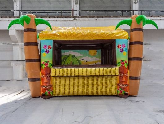 Blower di tenda da pub gonfiabile con soffiatore che serve espositivo di Tiki Bar tropicale gonfiabile