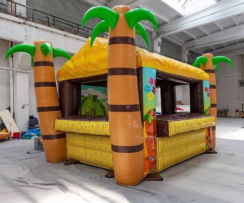 Blower di tenda da pub gonfiabile con soffiatore che serve espositivo di Tiki Bar tropicale gonfiabile