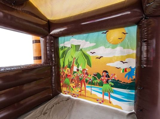 Blower di tenda da pub gonfiabile con soffiatore che serve espositivo di Tiki Bar tropicale gonfiabile