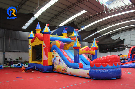 PVC gonfiabile casa rimbalzo scivolo d'acqua combo per unisex principessa festa nel cortile