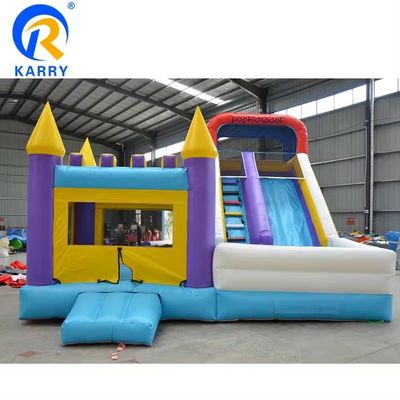 Grande scivolo d'acqua gonfiabile con piscina per bambini Popolare castello a balzo e soffiatore unisex