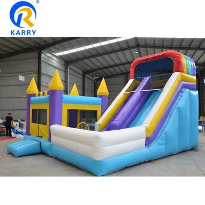Grande scivolo d'acqua gonfiabile con piscina per bambini Popolare castello a balzo e soffiatore unisex