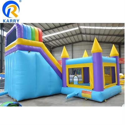 Grande scivolo d'acqua gonfiabile con piscina per bambini Popolare castello a balzo e soffiatore unisex