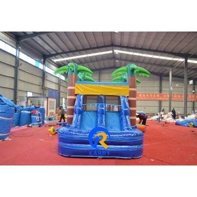 Casa gonfiabile a 8x4m a cocco con scivolo e piscina