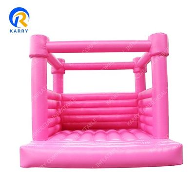 Castello di salto rosa pastello personalizzabile per matrimoni o feste di compleanno Trampolino gonfiabile