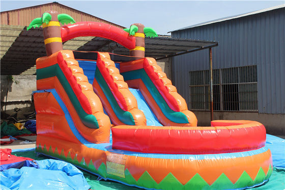 Noleggio a domicilio di parti commerciali di scivoli gonfiabili con piscina