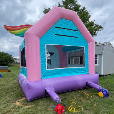 Casa gonfiabile a ripresa per giochi di salto per bambini