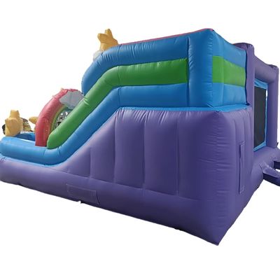 8-13 anni Gamma d'età Casa gonfiabile a rimbalzo con scivolo e design a cavallo arcobaleno