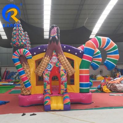 Unisex Inflatabile Bambino Bounce House PORTABLE Candy House PVC Bouncy Castello con soffiatore