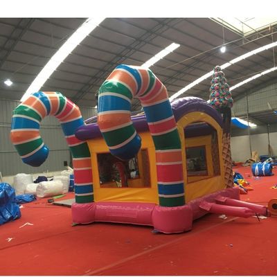 Unisex Inflatabile Bambino Bounce House PORTABLE Candy House PVC Bouncy Castello con soffiatore