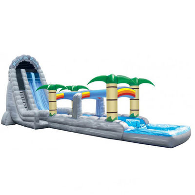 Attrezzature per parchi di divertimenti giocattoli gonfiabili all'aperto scivolo d'acqua Capacità massima 100-500 kg PVC