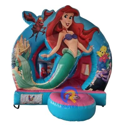 Noleggio di festa Essential PVC casa gonfiabile con tema sirena e soffiatore