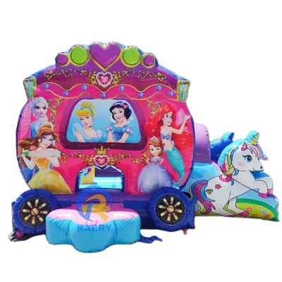 Spedizione espressa tema sirena castello gonfiabile per bambini opzione di disegno a mano