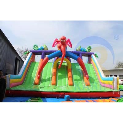 Commerciale Spiderman Casa rimbalzo ostacolo Combo Castello gonfiabile Bouncer scivolo d'acqua