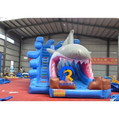 Colore personalizzato Edificio gonfiabile bagnato/asciutto con scivolo e soffiatore Divertimento all'aperto unisex