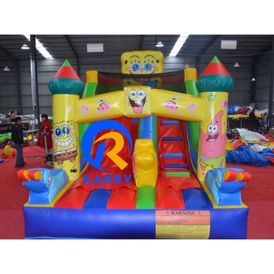 Casa a rimbalzo gonfiabile in PVC commerciale e scivolo asciutto per affitto di feste interno 8x3x5m