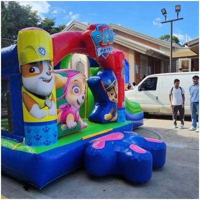 Spedizioni espresse Combo Bouncer Combo Cartoon Combo Inflatabile Castello Slide Per Bambini