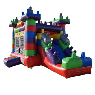 Parco all'aperto Unisex commerciale Tetris colorato salto casa gonfiabile rimbalzo per bambini