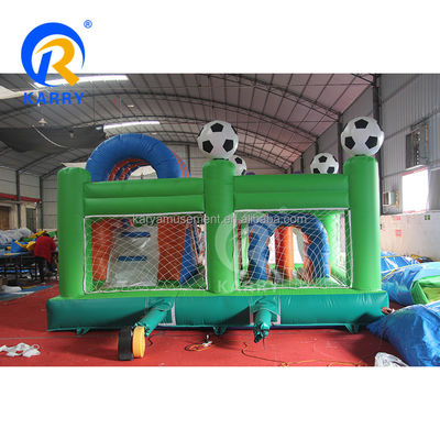 Salto scivolo e punteggio Combo PVC gonfiabile Bouncer House per gli appassionati di calcio unisex