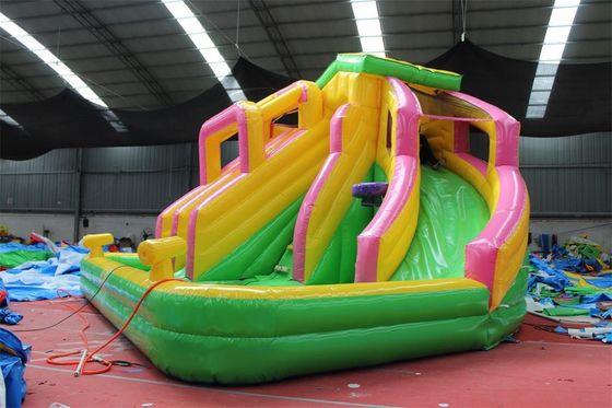 Estate grande piscina scivolo castello gonfiabile per bambini piscina all'aperto gioco di arrampicata