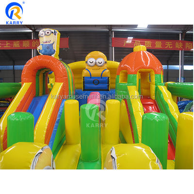 Accessori ventilatori minioni gonfiabili Fun City Castello a balzo per il tempo di gioco dei bambini