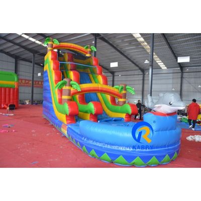 Scivoli gonfiabili per delfini interni asciutti all'aperto riempiti d'aria del parco giochi per bambini commerciale