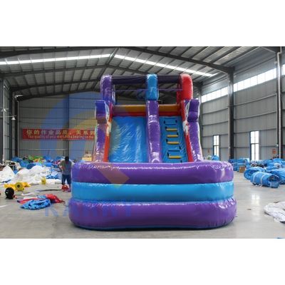 OEM accettato Mini Unicorn PVC Slide d'acqua gonfiabile con piscina e arrampicata