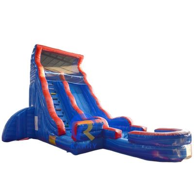 Slide ad acqua gonfiabile di qualità commerciale per adulti Slide grande piscina per pesci