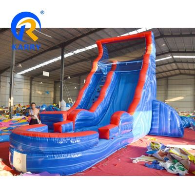 Slide ad acqua gonfiabile di qualità commerciale per adulti Slide grande piscina per pesci