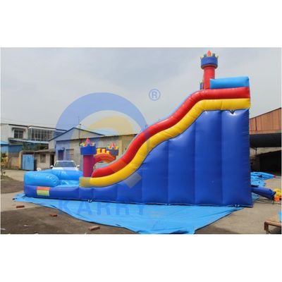 Indoor Red and Blue Kids Water Park Inflatabile Giochi Slide con Logo di stampa digitale